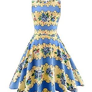 ARANEE CLASSY FLORAL SLEEVELESS PICNIC DRESS